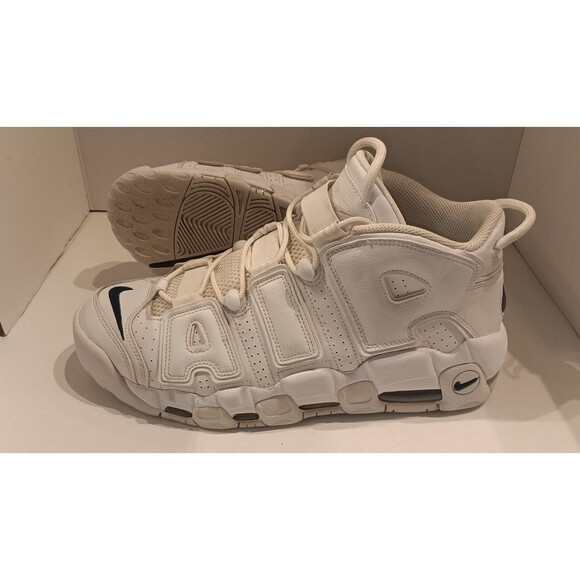 Nike Air More Uptempo White Midnight Navy Size 11.5 Mens 2022 DH8011-100 Clean main image 6